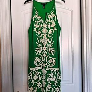 Sleeveless dress. Very pretty.